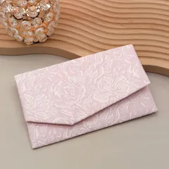 袱紗 ふくさ マグホック式 フルラールジャガード ピンク系 薄ピンク 慶事用（お祝い 結婚式 記念日 パーティ 二次会 ご祝儀） 和雑貨_SOU 6955-1-80