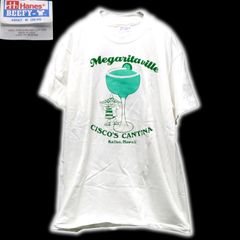 90's HANES BEEFY-T USA製 プリントTシャツ Mサイズ スーベニア カットソー マルガリータ カクテル シングルステッチ ビンテージ