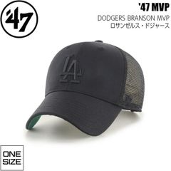 47Brand  キャップ  エムブイピー ロサンゼルス・ドジャース BRANSON ブラック × ブラック 帽子