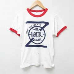 S/古着 スクリーンスターズ 半袖 ビンテージ Tシャツ メンズ 80s バスケットボール コンバース クルーネック 白 ホワイト リンガー 25jun25