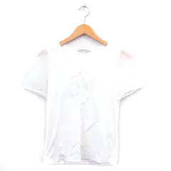 ナチュラルビューティー NATURAL BEAUTY カットソー Tシャツ 半袖 フリル コットン シンプル 38 ホワイト 白 /KT16のサムネイル