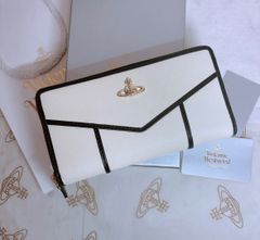 大人気♡ショッパー付】新品 Vivienne Westwood 長財布 白 - メルカリ