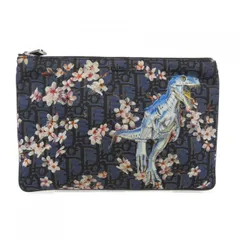 DIOR キムジョーンズ×空山基さん 恐竜と桜のデザインポーチ s-l400.jpg