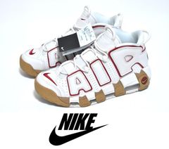 本物【送料無料】新品 NIKE WMNS AIR MORE UPTEMPO 25.5cm【ホワイト/レッド/ガム】DV1137-002 エア モアアップテンポ