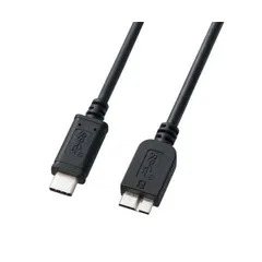 （まとめ） サンワサプライ USB3.1Gen2TypeC-microBケーブル KU31-CMCB10 〔×2セット〕