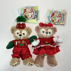 ☆☆ ディズニー 2013クリスマス ダッフィー＆シェリーメイ ぬいぐるみバッジ
