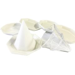 しっかり八角錐が作れる 八角 盛り塩 キット （盛塩固め器・八角皿5枚セット） 0