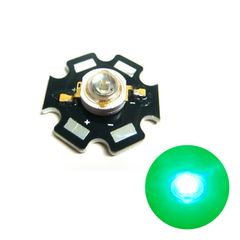 パワーLED Edison 3W 緑色 EDET-3LA1-1 星型ヒートシンク付き 10個