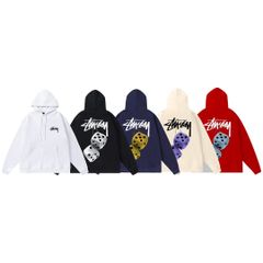 STUSSY SS23 TEE サイコロプリントフーディ 5色 男女兼用