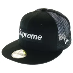 SUPREME (シュプリーム) 24SS ×NEW ERA Box Logo Mesh Cap ニューエラ ボックスロゴ メッシュキャップ 帽子 ブラック
