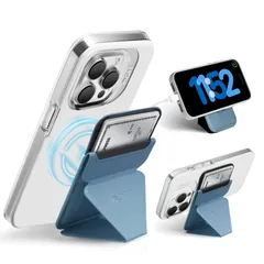 【新着商品】Magsafe カバー ケース スマホスタンド 対応 対応 スマホスタンド iPhone12 磁力吸着 iPhone13 iPhone14 脱着簡単 iPhone15 マグセーフ 滑らかな手触り ヴィーガンレザー エッジ加工 【薄型＆43g超軽量＆のサムネイル