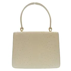 美品 モラビト MORABITO VENDOME ヴァンドーム 高級 オーストリッチレザー ドレス ハンド バッグ ロープ金具 がま口 レディース 定価80万