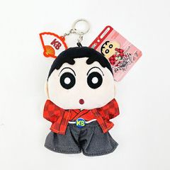 크레용 신짱 신노스케 일본 아트 자수 매력 봉제인형 키링 봉제인형