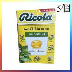 三菱食品　リコラレモンミントハーブキャンディー　シュガーフリー40g×5個