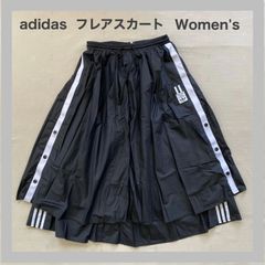 adidas　アディダス　フレアスカート　ナイロンスカート　ロングスカート　スタイリッシュ　アディブレイク　ウエストゴム　ウーマン　レディース　S