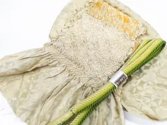 【一輝堂】【着物】和装小物　帯締め帯揚げセット　平組　中抜き絞り　25w01-68