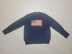 ポロ Ralph Lauren(ラルフローレン) 星条旗 ニット セーター ネイビー サイズ L
