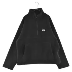 STUSSY (ステューシー) 22AW HALF ZIP MOCK NECK MELON ハーフジップモックネックフリースプルオーバー フリースジャケット ブラックのサムネイル