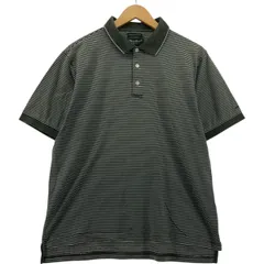 古着 エディーバウアー Eddie Bauer GOLF MERCERIZED COTTON 半袖 ボーダー ポロシャツ メンズS相当/eaa554844のサムネイル
