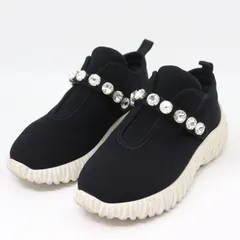 miu miu ブラック スリッポン メタリックトゥ Miu Miu レザー スリッポン | ブラック | FARFETCH JP