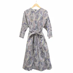 ADIEU TRISTESSE by Keiko Maeda アデュートリステス ボトルシルエットワンピース リバティプリント ペイズリー柄 B0124AFA002