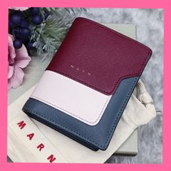 MARNI マルニ 二つ折り財布 ミニ ボルドー | Mercari