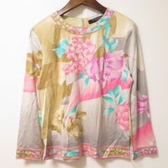 大きいサイズXL】レオナール カットソー シャツ 総柄 花柄 カンカン