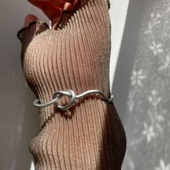 wave tie bracelet 波 結び目 ブレスレット