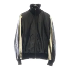 Y-3 (ワイスリー) スリーストライプス カウレザー ジップアップジャケット ブラック 567239のサムネイル