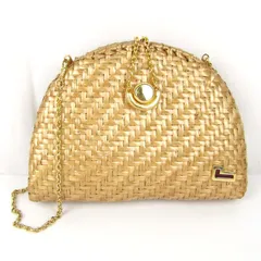 ランセル ショルダーバッグ かごバッグ ヴィンテージ チェーンバッグ 鞄 ブランド レディース ベージュ LANCEL 【中古】