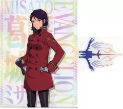 【中古】クリアファイル 葛城ミサト A4クリアファイル・ステッカーセット 「一番くじ エヴァンゲリオン～初号機、暴走!～」 G賞