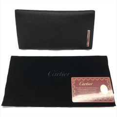 Cartier カルティエ パシャ 二つ折り 長財布 メンズ レザー ブラック