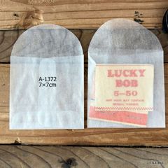 512・A-1372　USA 　グラシン封筒　正方形M　 20枚　7×7cm 封筒　グラシン　紙もの　紙袋　ジャンクジャーナル　雑記帳　ラッピング　袋