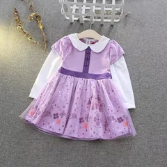 新作♡春秋冬　長袖　小さいなソフィア姫　なりきりコスチュームワンピース　キッズ　女の子　　ディズニー衣装　ハロウィン仮装　イベント女の子ディズニーワンピース　お誕生日プレゼント　紫色ワンピース　Sofia姫