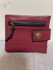 ラマーレ　折りたたみ財布　極美品　メンズ　赤　箱、袋付き