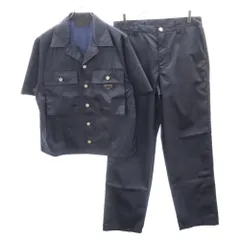 PRADA (プラダ) 23SS Re Nylonトライアングルロゴ 半袖シャツ / Re Nylonトライアングルロゴカーゴパンツ ネイビー SC637/SPH276のサムネイル