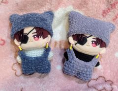 ぬい服 にじぱぺ にじぱぺっと 編み物 帽子 10cm リボン オーダー