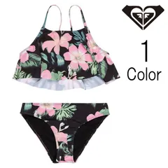 ロキシー Roxy キッズ　SHADOW FLORAL FLUTTER SET ビキニセット 水着 スウィムウェア 子ども服 【クリックポスト】 【SALE】