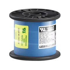 新品 協和ハーモネット UL1007 AWG24 耐熱ビニル絶縁電線 リール巻 100m 青