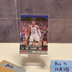 2021-22 Panini Hoops Giannis Antetokounmpo 0877/2021 Milwaukee Bucks Road to the Finals  カード