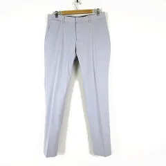 エルメネジルドゼニア Ermenegildo Zegna パンツ スラックス テーパードパンツ コットン ストレッチ センタープレス L 50 アイスグレーのサムネイル