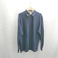 ◇ Θ L.L.Bean エルエルビーン 長袖 ポロシャツ サイズ表記なし ネイビー系 メンズ E  【1501230041225】