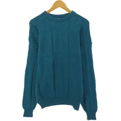 古着 ヴァンヒューゼン VAN HEUSEN 417 コットンニットセーター USA製 メンズL相当/eaa479058