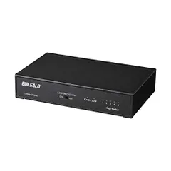 バッファロー BUFFALO Giga対応 金属筐体 電源内蔵 5ポート LSW6-GT-5NS/BK ブラック スイッ