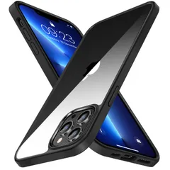 【在庫処分】TENDLIN iPhone 13 Pro 用 ケース 黄変防止 クリア PC背面 薄型 軽量 アイフォン 13 Pro 用 カバー 6.1 インチ ケース（ブラック）