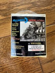 【Alliance Model Works】（NW35050）1/350 wwii 米海軍5インチ38口径Mk28ツインw/爆風バッグ