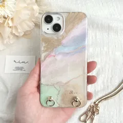 マーメイド　ニュアンスiPhoneケース　スマホケース　Android　全機種対応　スマホストラップ　ハードケース　アルコールインクアート　ハンドメイド　iPhone17 iPhone17Pro  iPhone17Air  iPhone17pro max