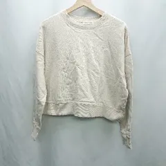 ◇ ⊇ FILA フィラ 長袖 トレーナー サイズM ベージュ系 レディース E  【1501160049407】