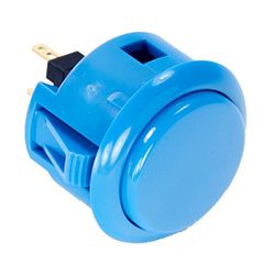 新品 三和電子 ハメ込み式押しボタン30φ 青 OBSF-30-B