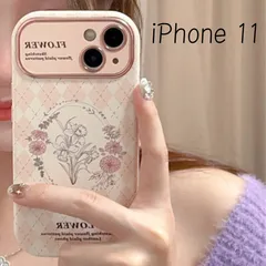 iPhone11♦花 フラワー ピンク iPhoneケース iPhoneカバー チェック アーガイル模様 英字 スマホカバー 韓国 人気  アイフォンケース アイフォンカバー スマホアクセサリー インスタ映え
